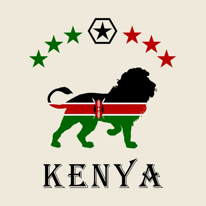 Conception de lion du Kenya