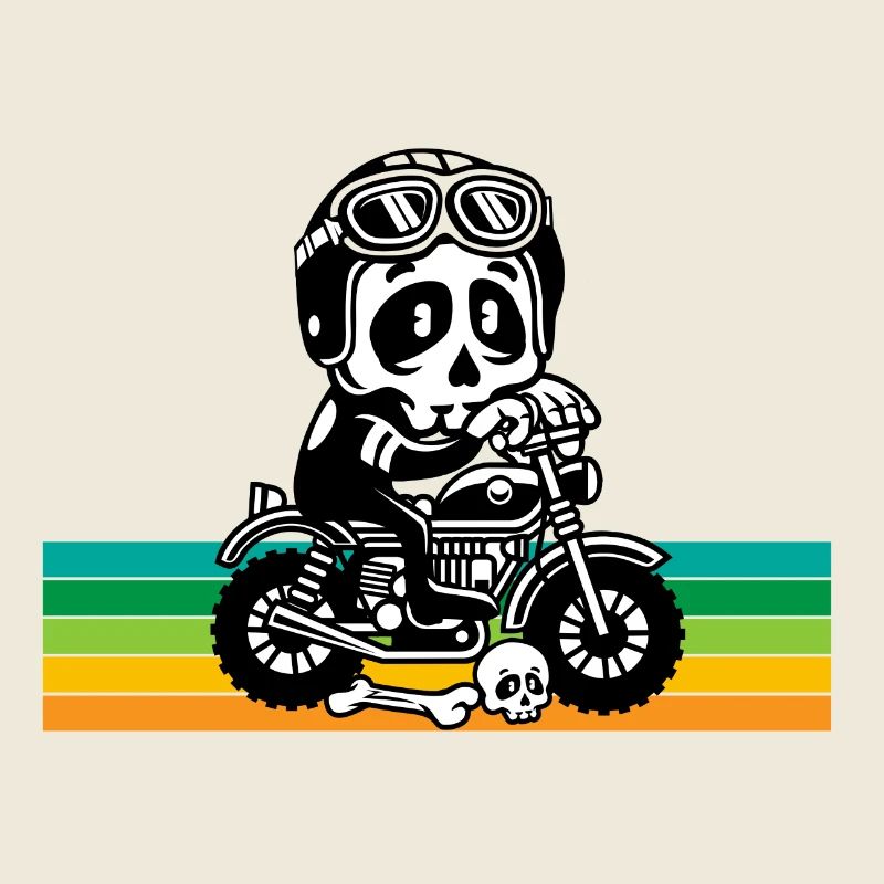 Skull motorcycle