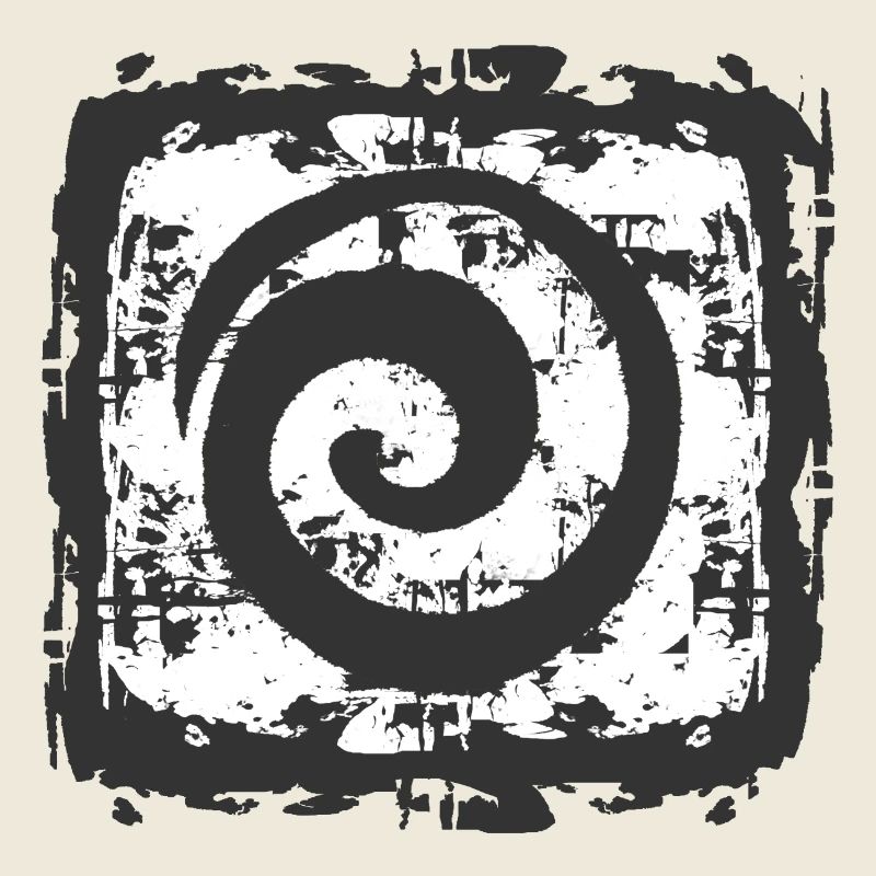 Abstract spiral pattern on vintage background