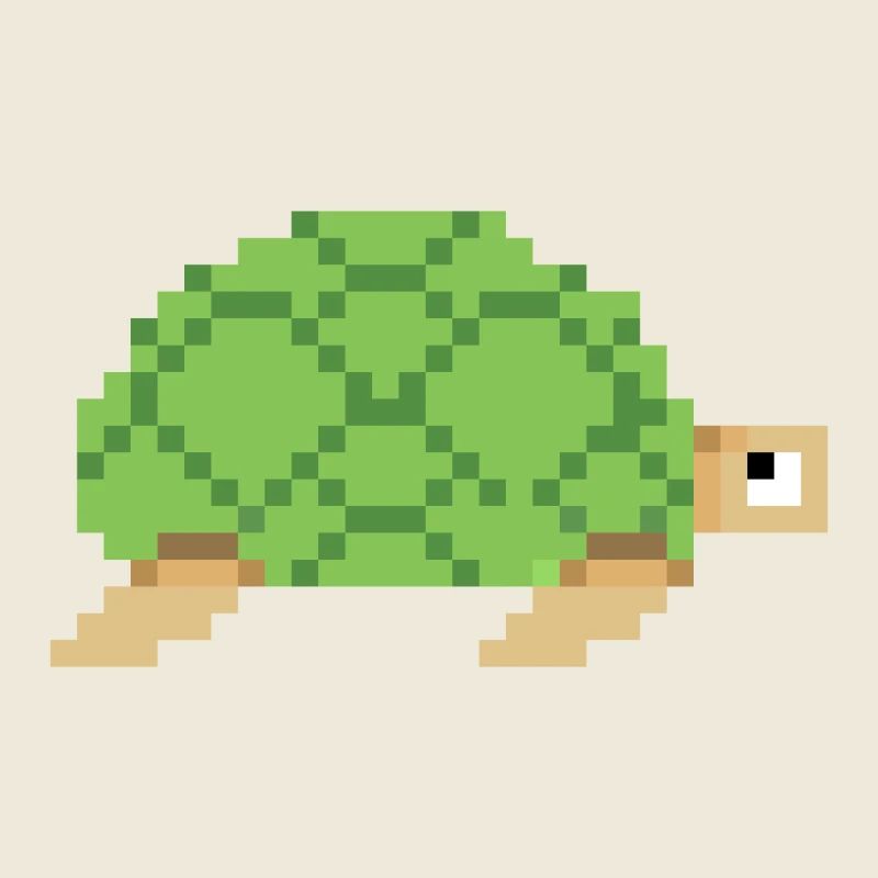 Turtle pixel art