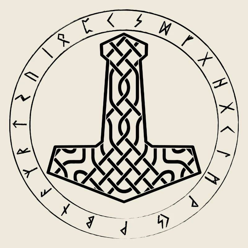 Mjöllnir Wikinger symbol