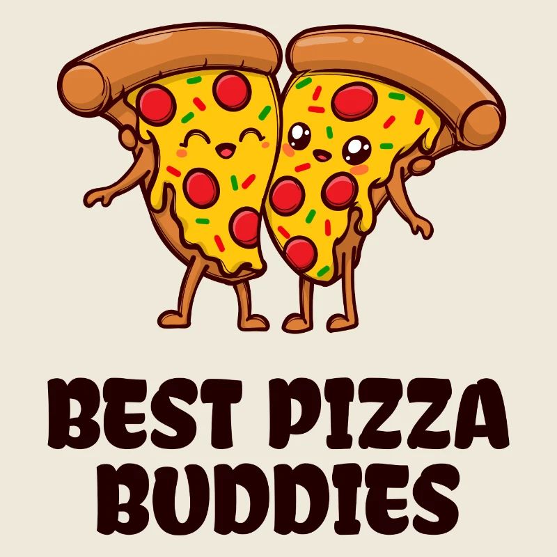 Pizza Buddy Beste Freunde Statement