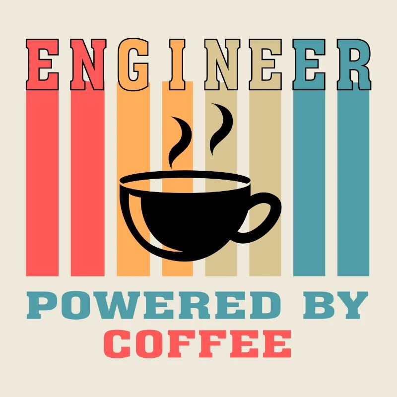 Funny Engineer Powered by Coffee Gift for Engineer