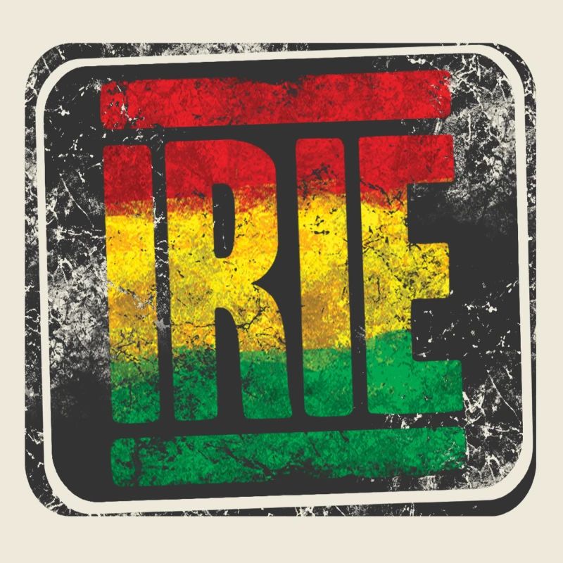 Authentisches Rasta-Design mit Farbverlauf