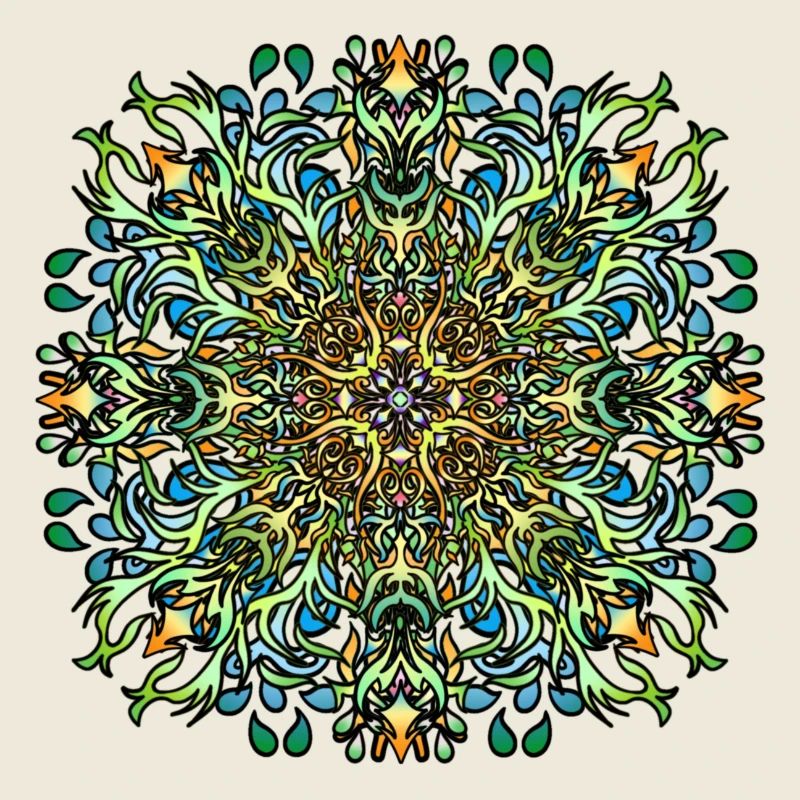 Mandala | Bunt | Leben | Geschenkidee