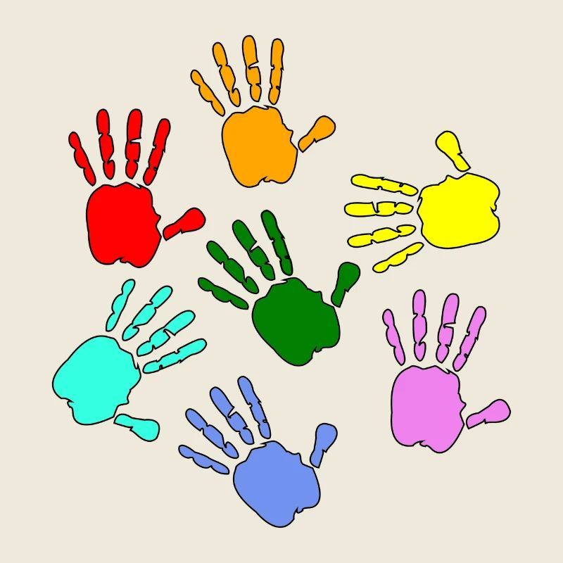 Hands Painting Kids