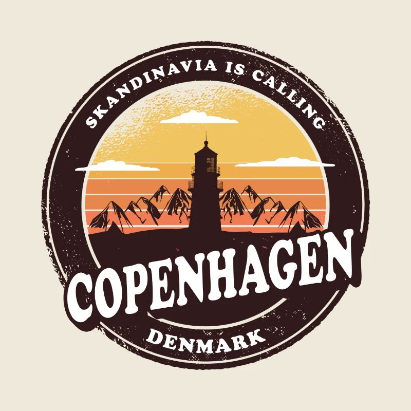 Conception du phare de Copenhague au Danemark
