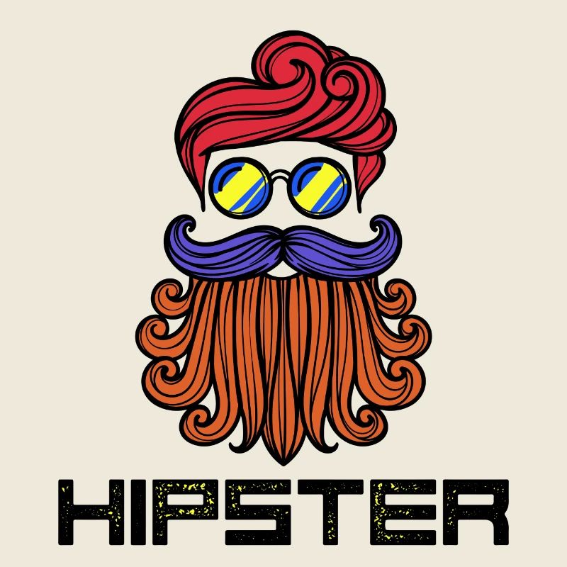 Bart Hipster Spruch Bartfrisur Bartträger