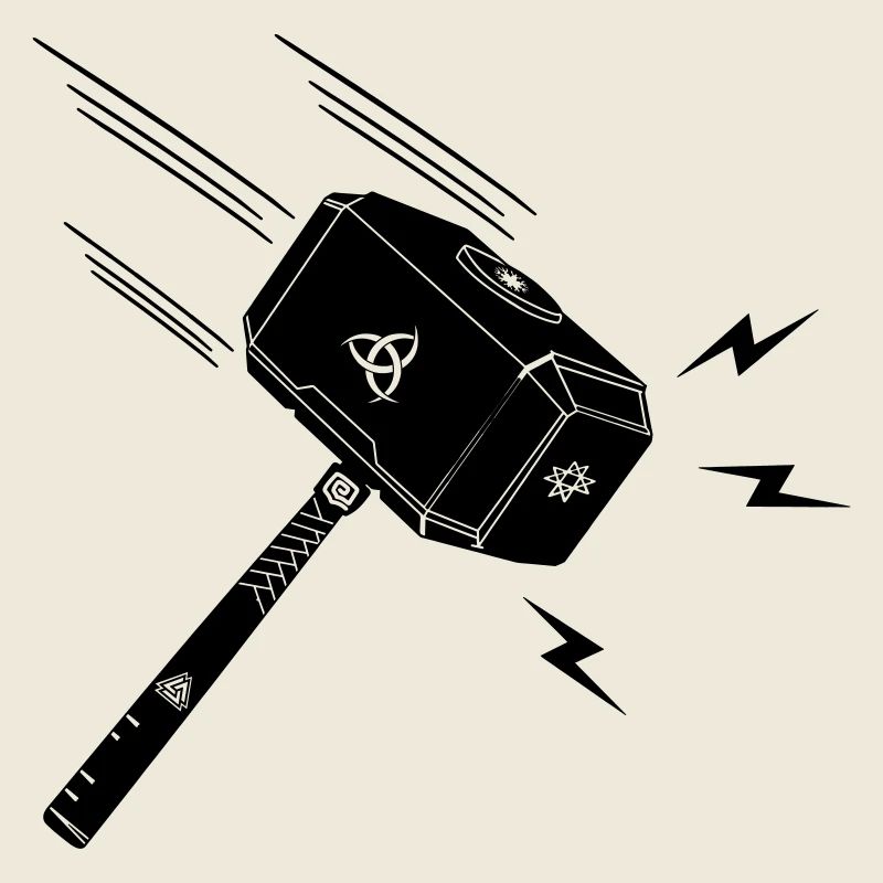 Hammer von Thor Thors Hammer Mjolnir Blitz stral