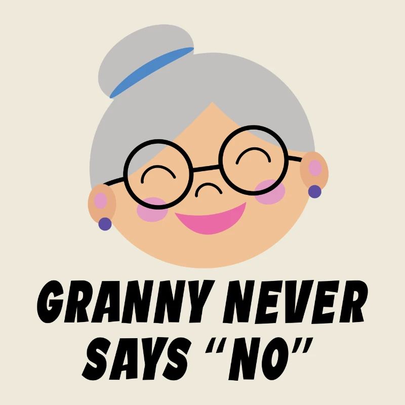 Großmutter Humorvoll Brille Statement Oma