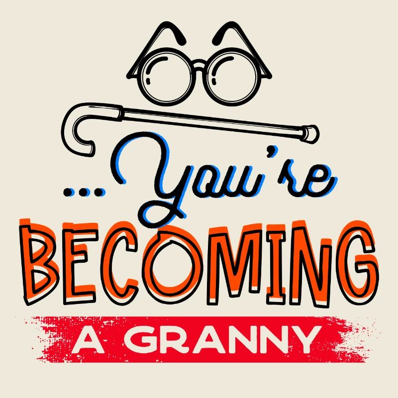 Brille Sehschwäche Großmutter Statement Oma