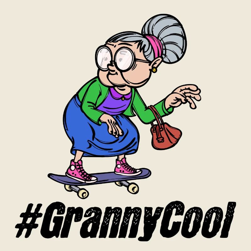 Cool Großmutter Oma Spruch Alte Frau Brille