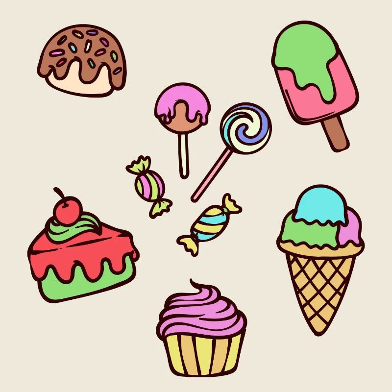 Ice Cream Delicious Sweet Tooth Candy Cupcake