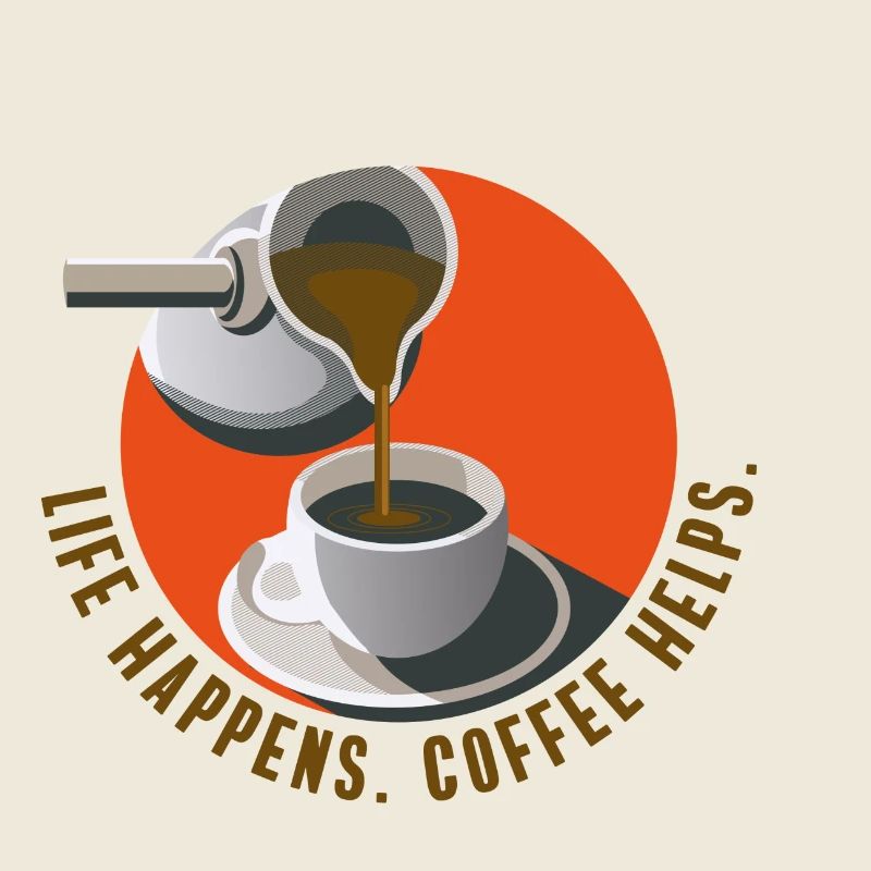 coffee helps cafe caffeine office saying cup drink