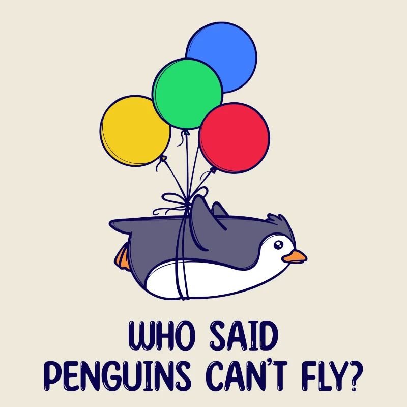 Tier Pinguin Humorvoll Statement Luftballon Vogel