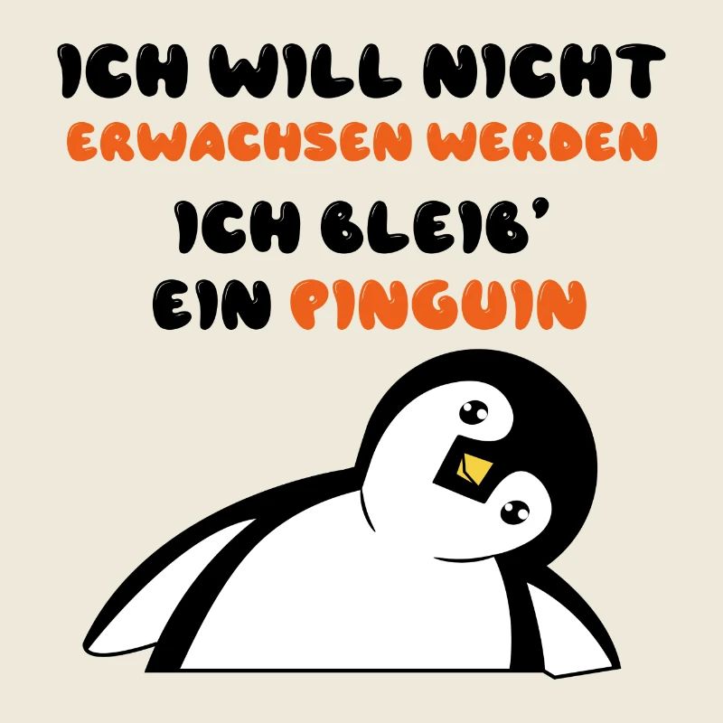 Vogel Statement Süß Pinguin Tier Zoo