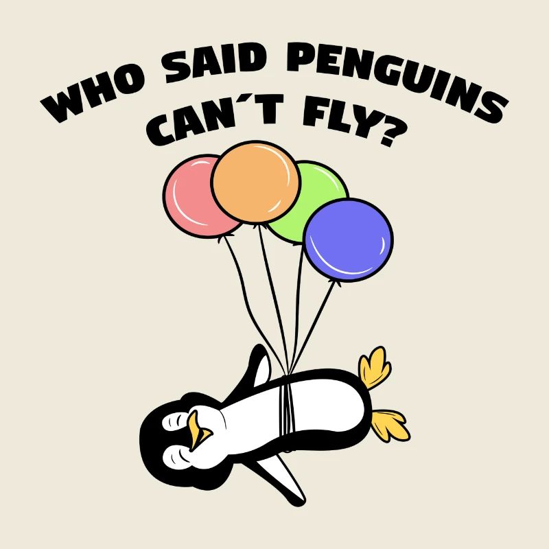 Luftballon Tier Pinguin Cool Statement Vogel