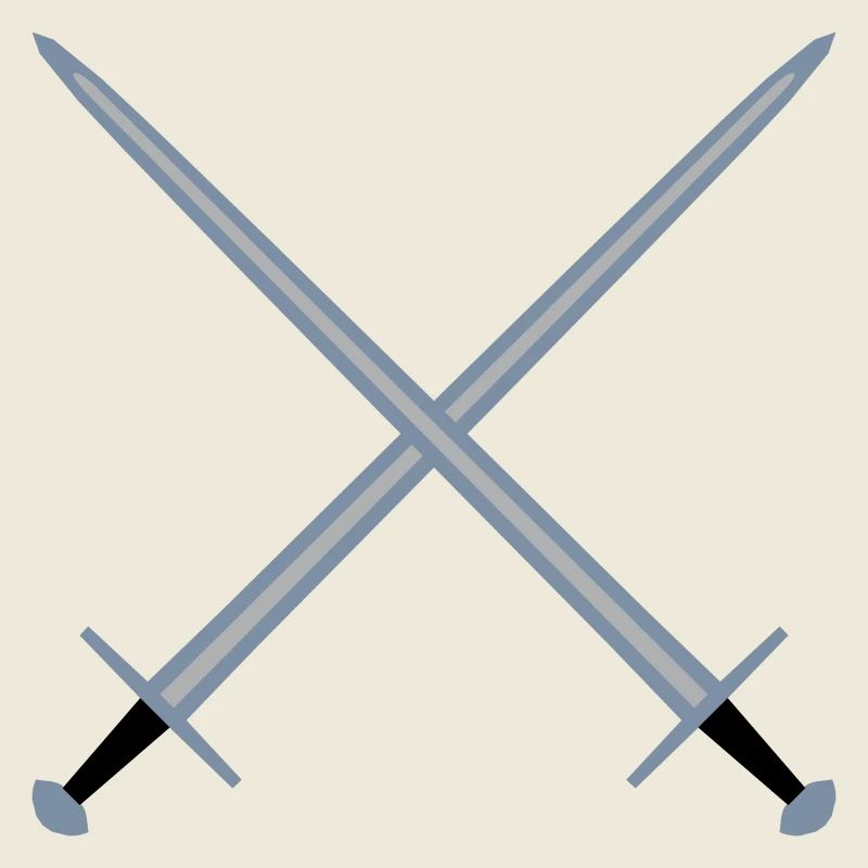 Gekreuzte Schwerter.