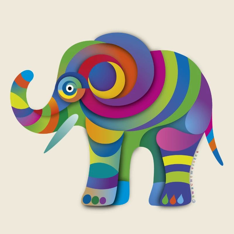 Kleiner Farbenelefant