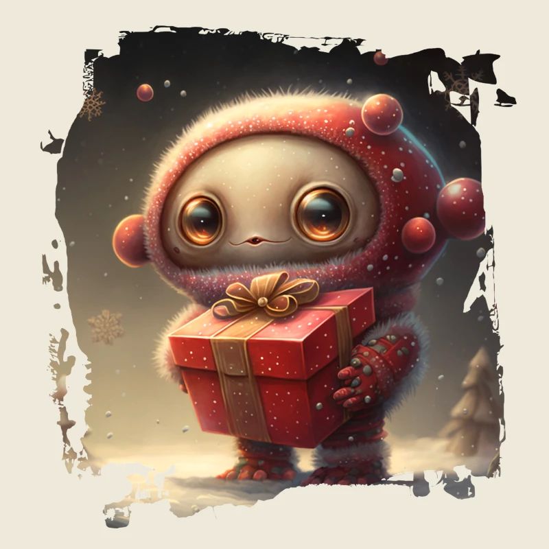 Héros de l’espace câlin avec cadeau