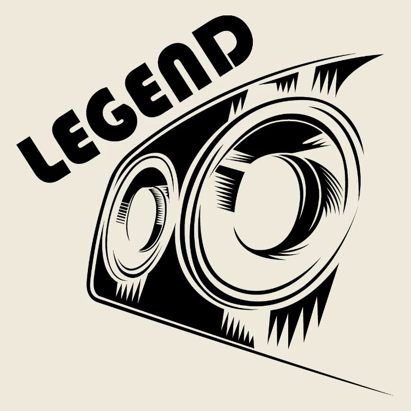 Légende Voitures de course Icône Logo Icône Illustration