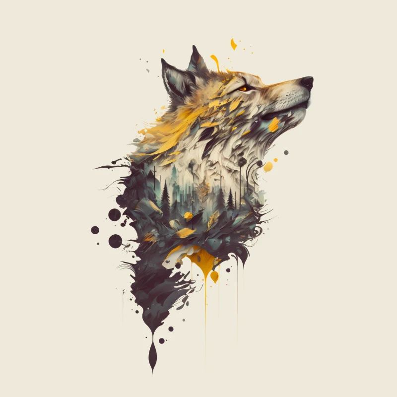 Wolf Design avec une forêt incluse