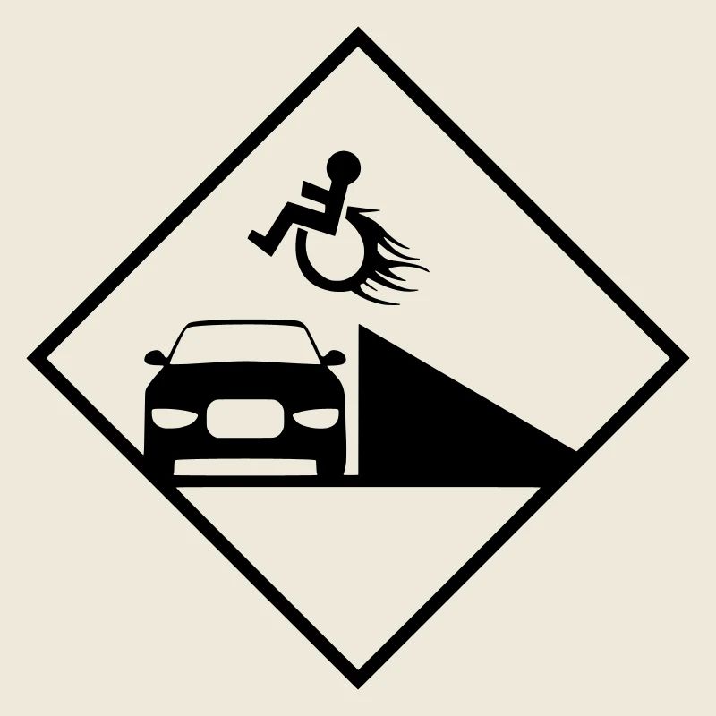 Rollstuhlfahrer springt über eine Rampe #