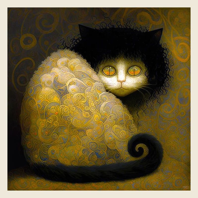 Chat Doré Arabesques - Stoik le chat