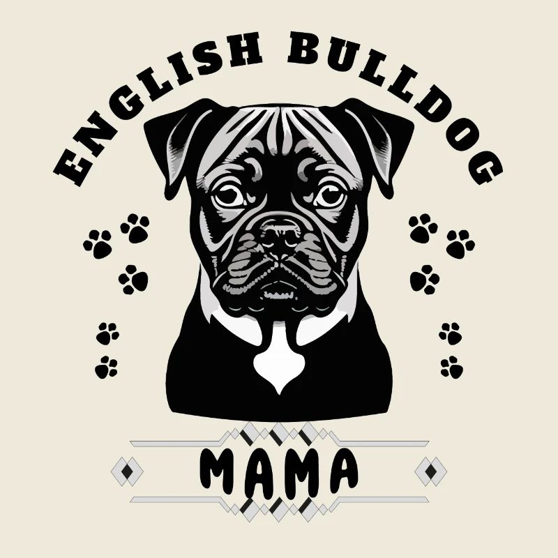 Englische Bulldoggen Mama Muttertagsgeschenk
