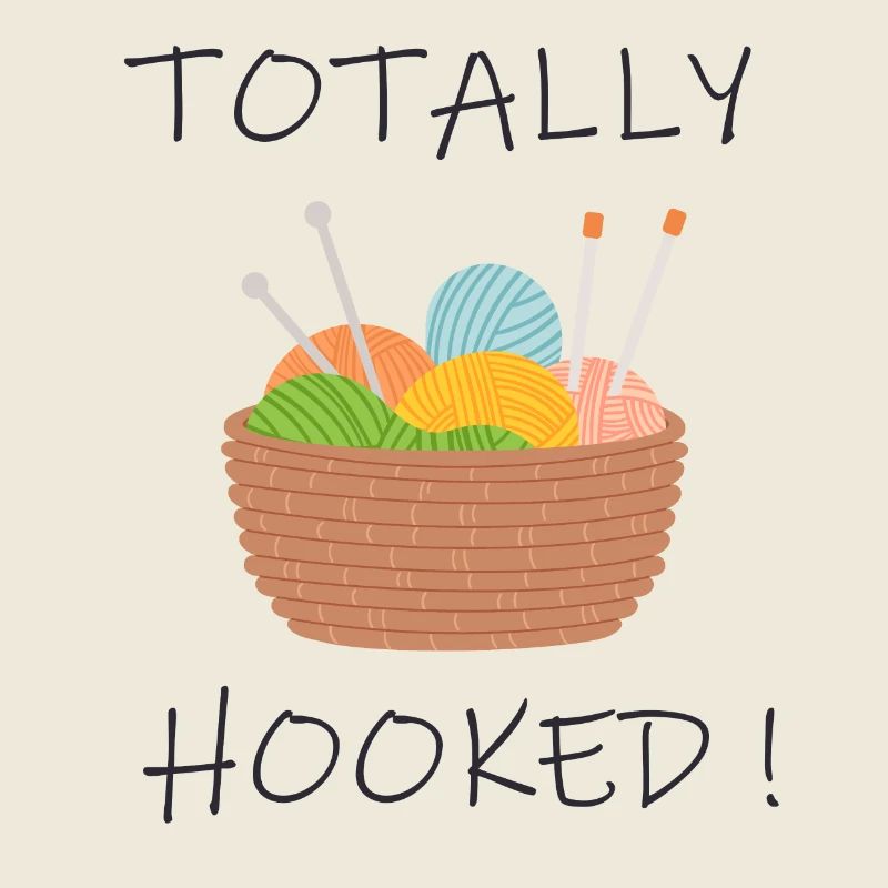 Totally hooked. For crochet et knitting.