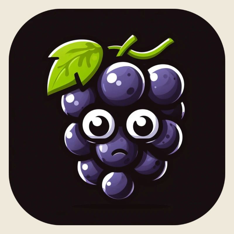 Raisins tristes dans un style comique