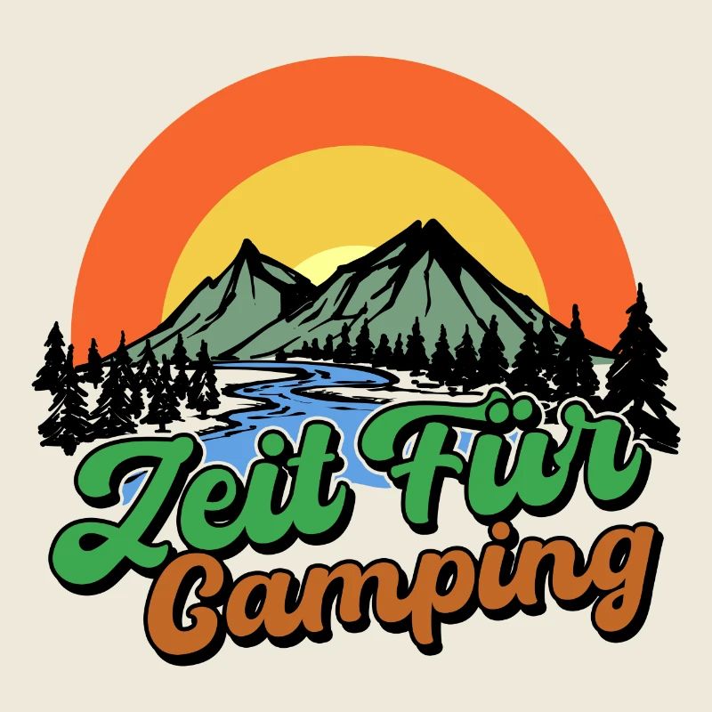 Camping Camping Déclaration Mountains Camper