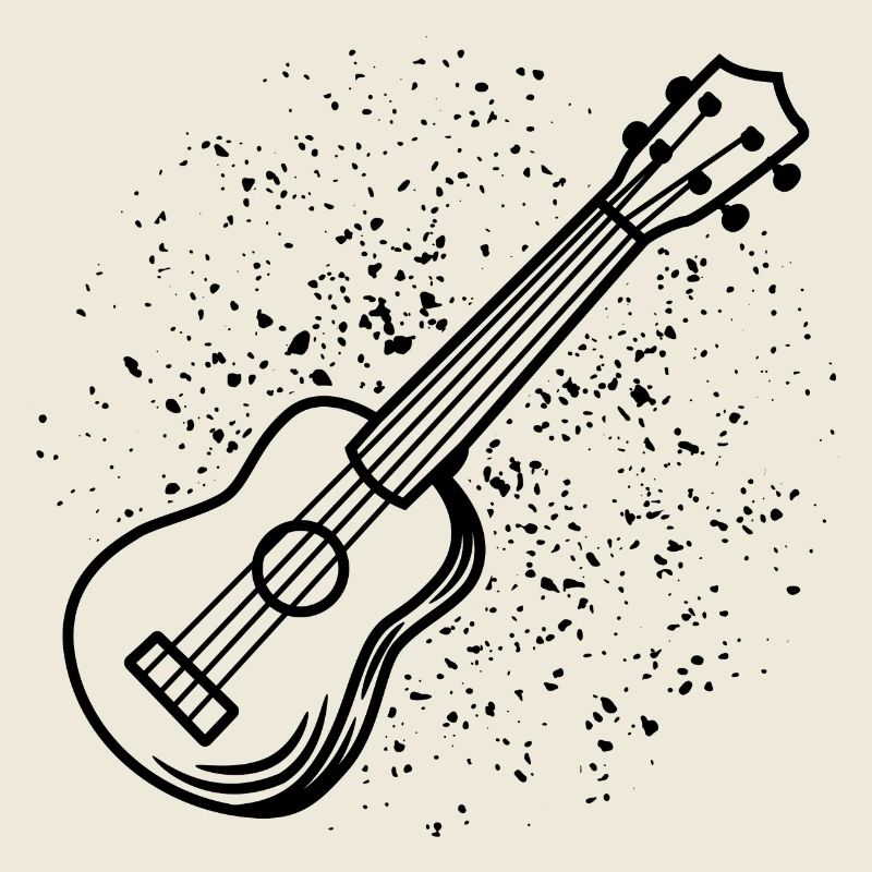 Dessin de ukulélé