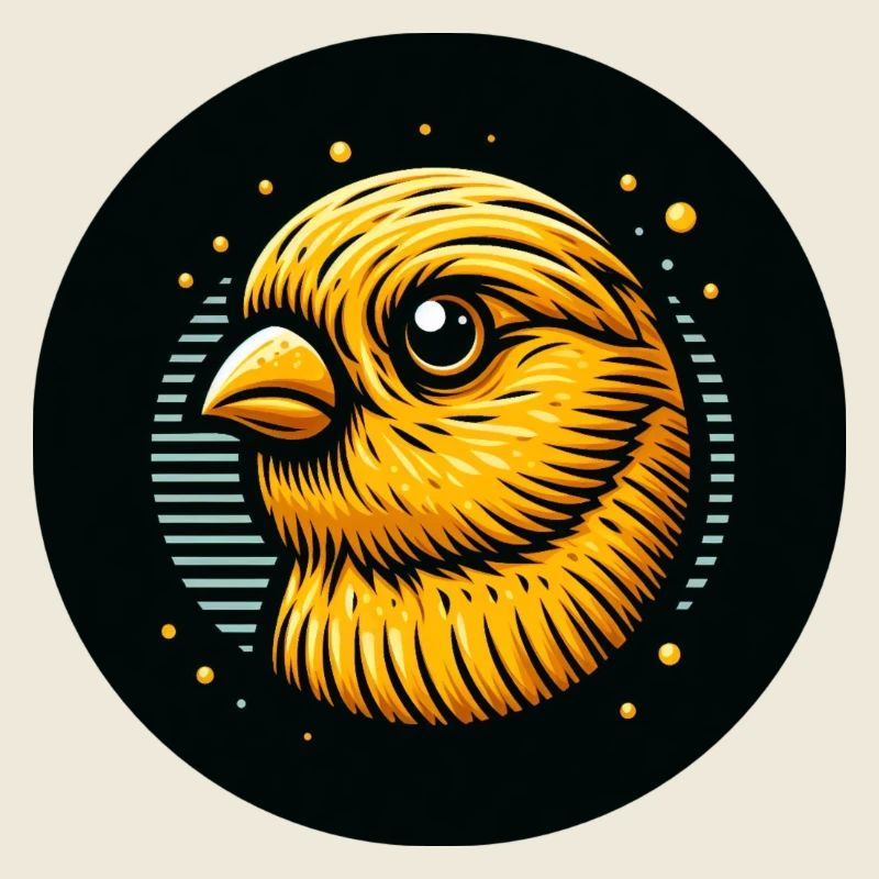 Comic Canary Bird Yellow