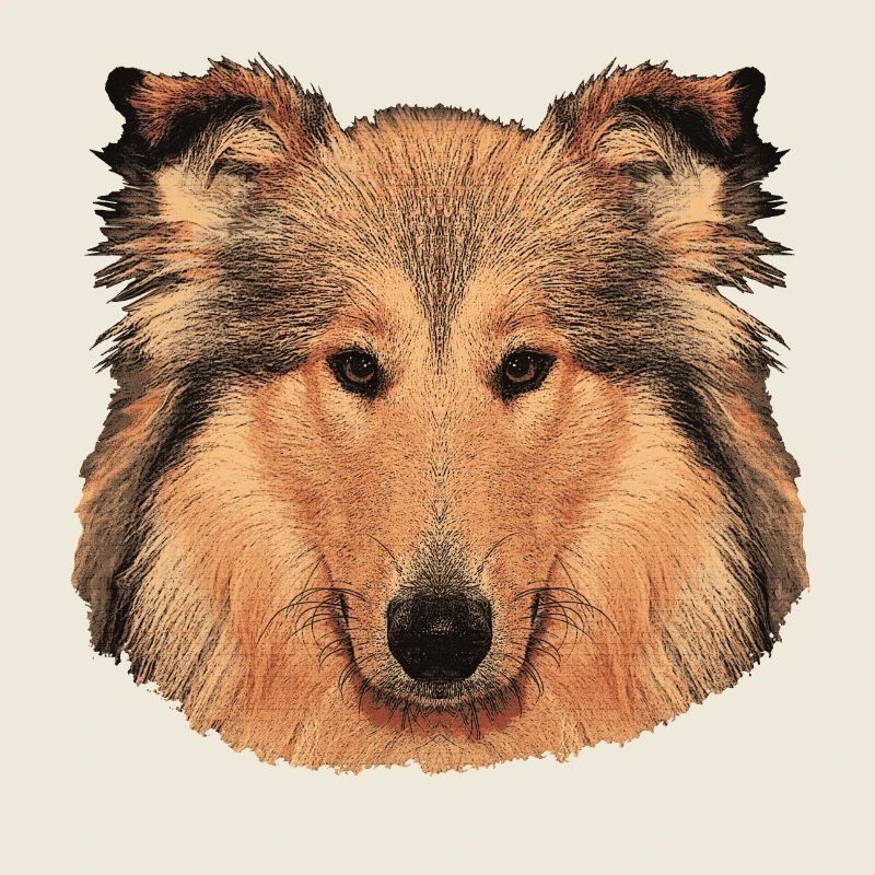 hunde tees mädchen, langhaar collie