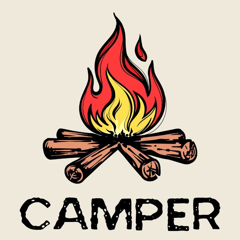 Camper Saying Campfire Camping Hikers Holidays