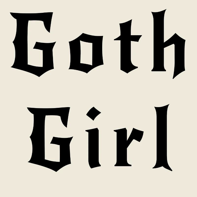 Gothic Mädchen schwarz