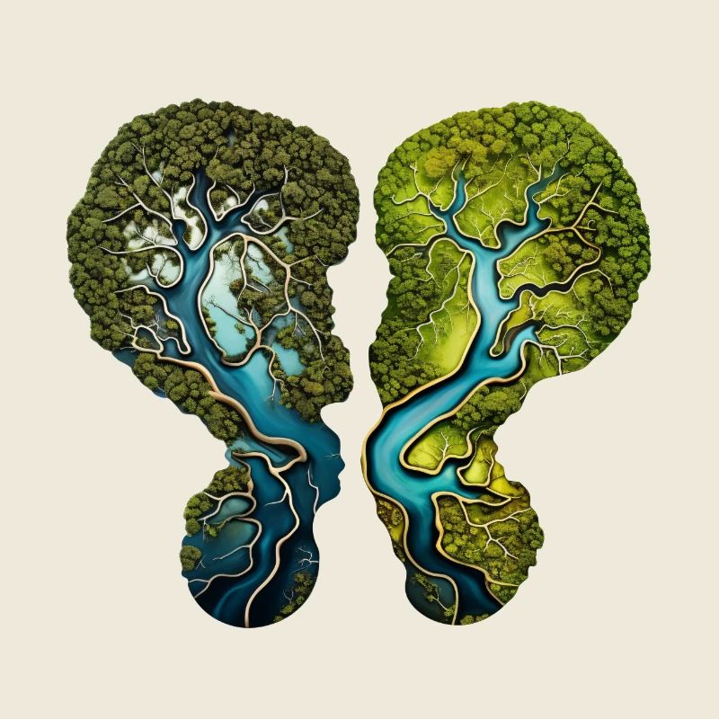 Climate Change Lungs Forest River Environment Shirt