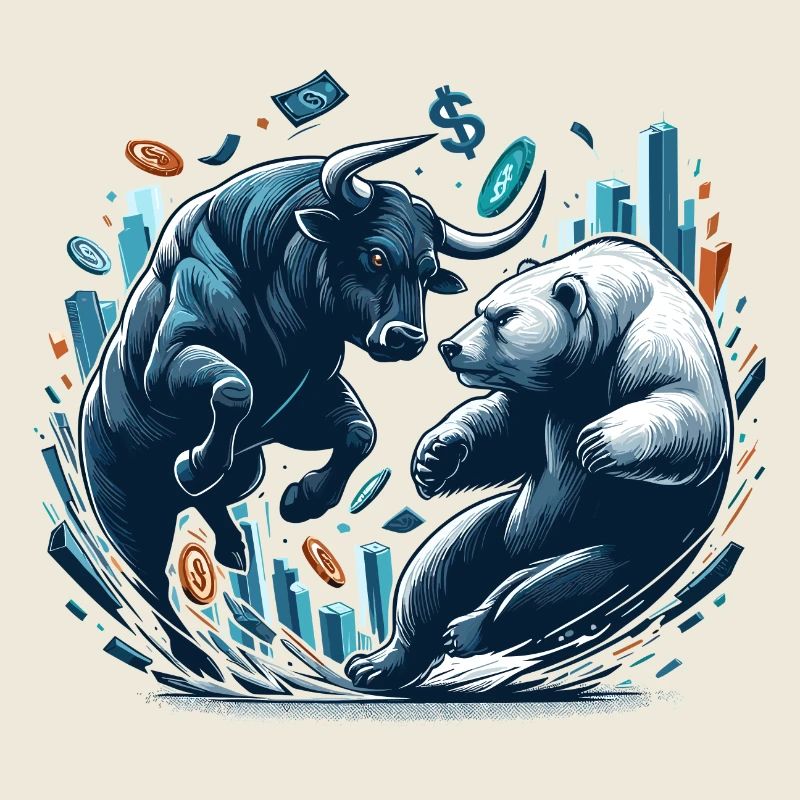 Finance Taurus Bear Fight Wall Street Gift