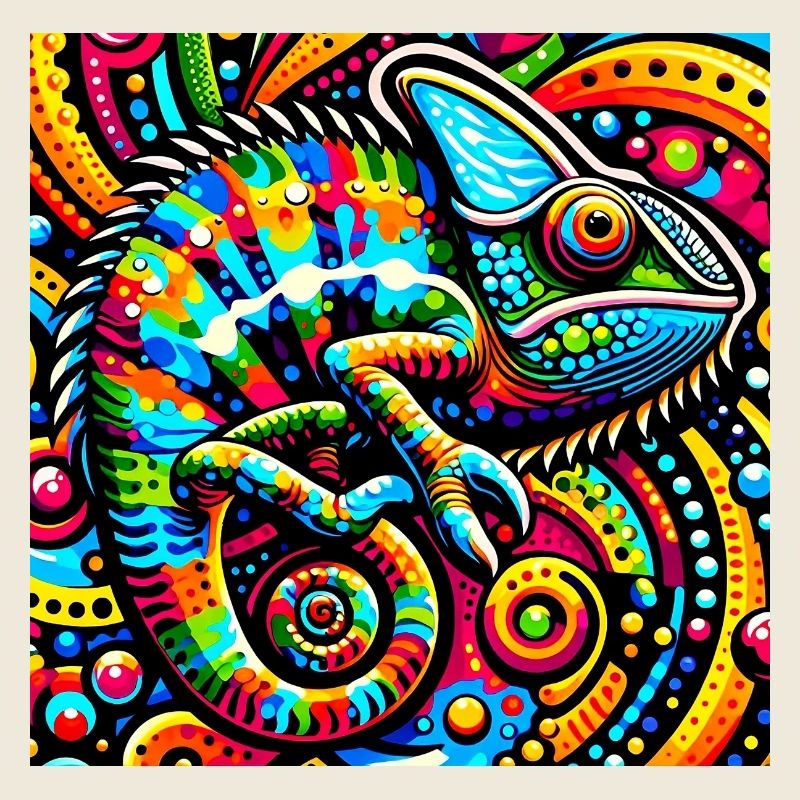 Chameleon Pop Art