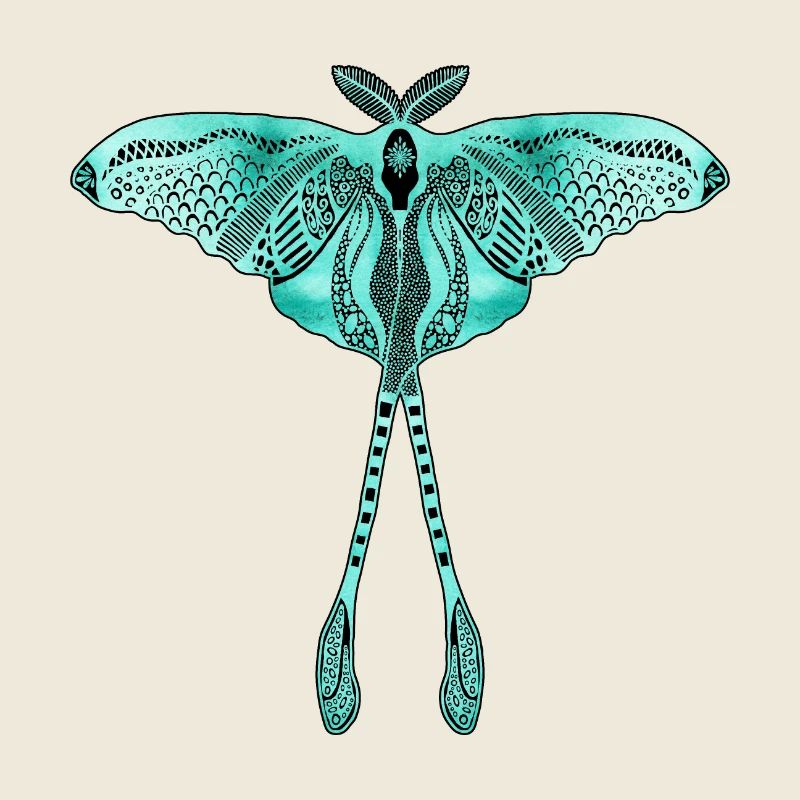 Chinese Moon Moth - Luna Moon Moth
