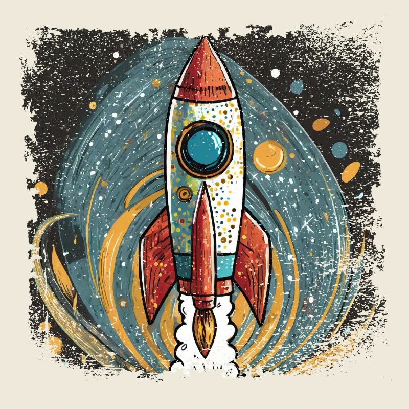 Rocket with a stylish design