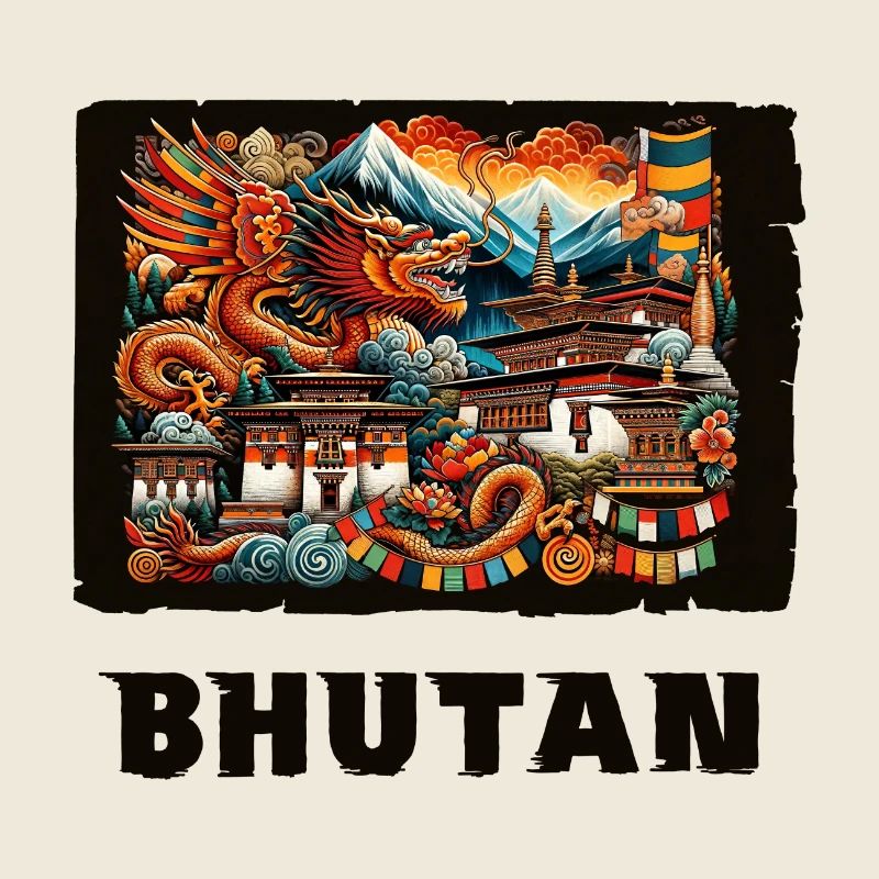 Bhutan Thimphu Drache Südasien
