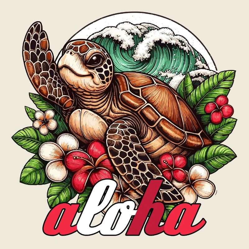 Aloha Turtle Hawaii Gift