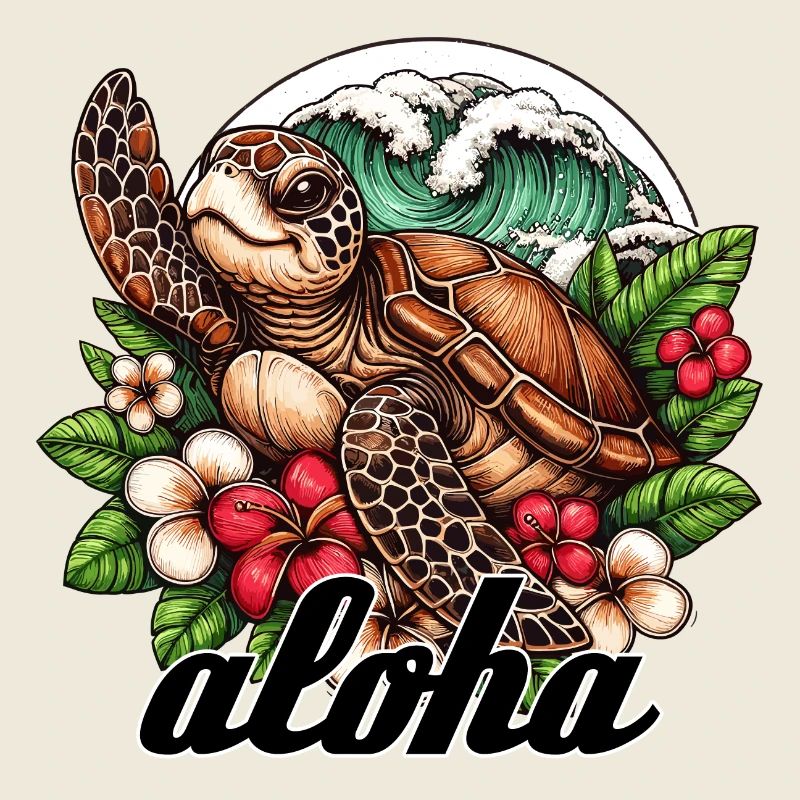 Aloha Turtle Hawaii Gift