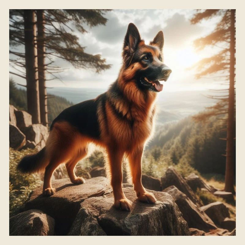 Deutscher Schäferhund Kunst