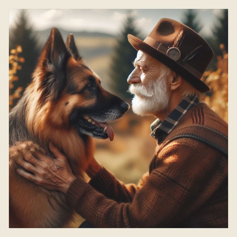 Deutscher Schäferhund Kunst