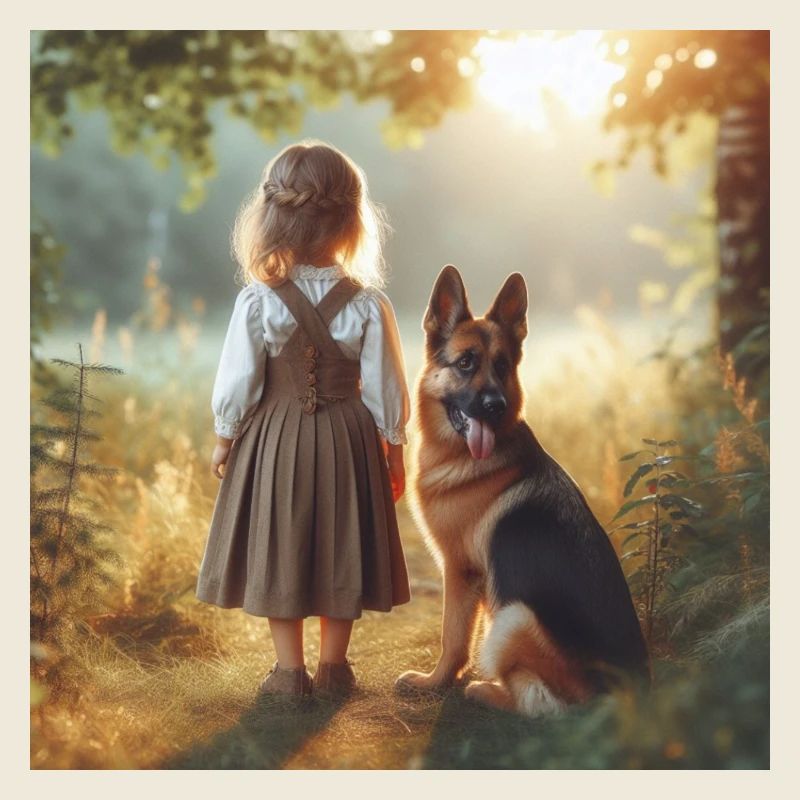 Deutscher Schäferhund Kunst