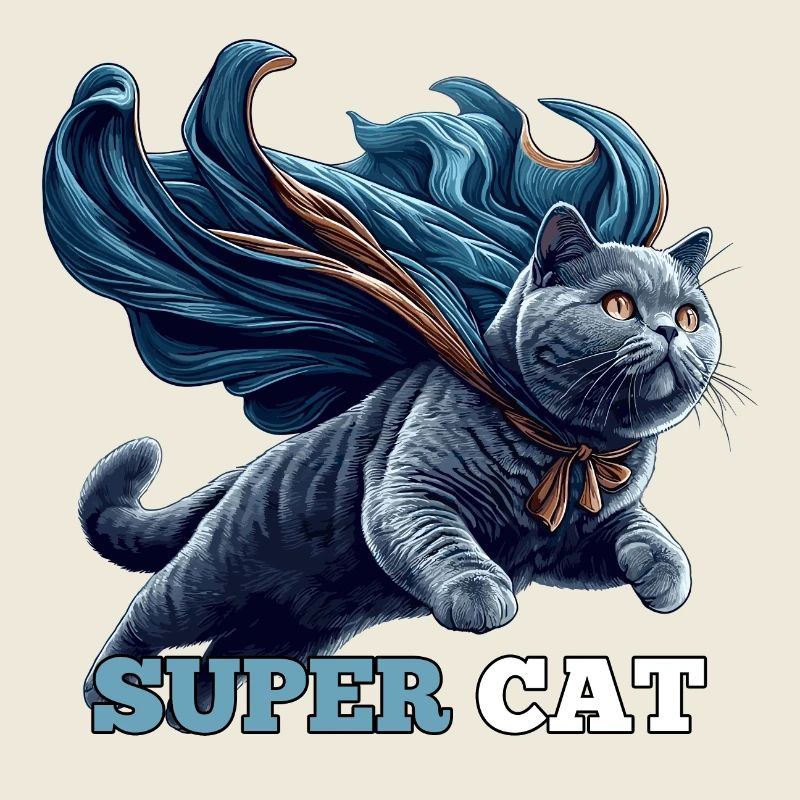 Super Chat BKH Bleu Cadeau