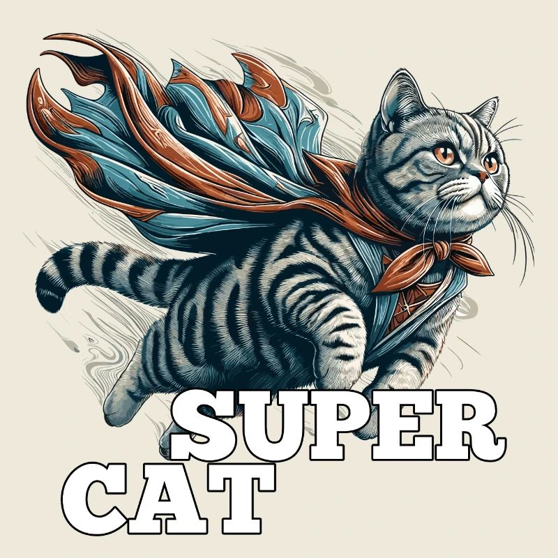 Super Katze Britisch Kurzhaar BKH getigert